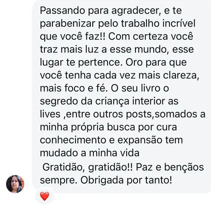 Captura original del testimonio, en portugués