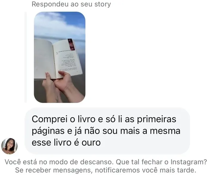 Captura original del testimonio, en portugués